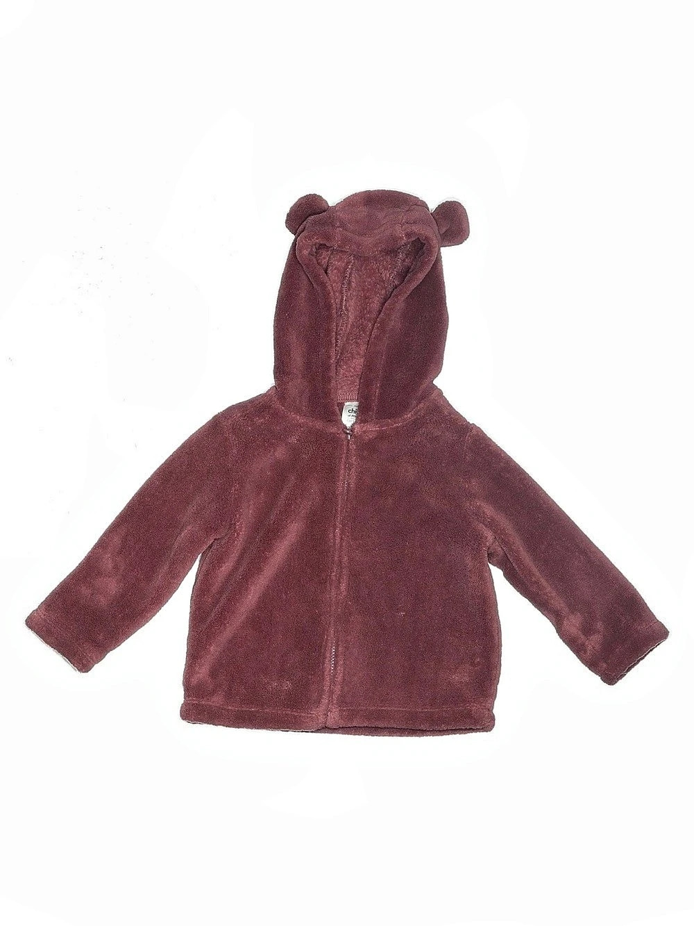 Carter's Baby Bear Hood Jacket Burgundy Baby 12M